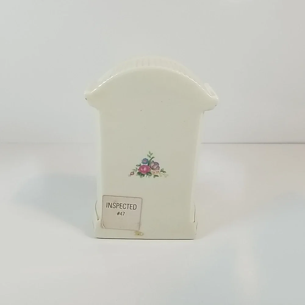 Vintage Godinger Porcelain Treasues Irish Rose Mantle Clock